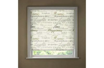 4ft Typography Roller Blind.